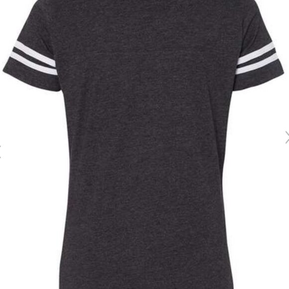 Dallas Cowboys Bling Ladies Charcoal t-shirt - Picture 5 of 5